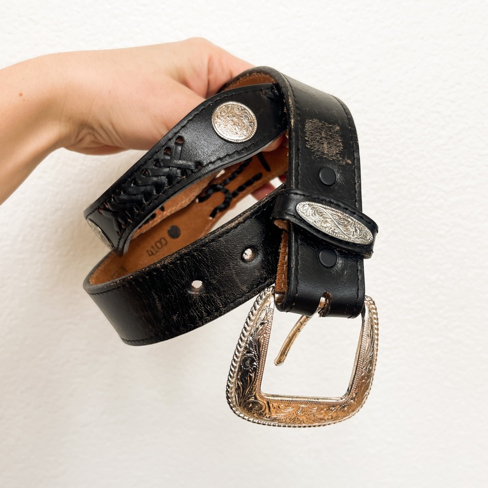 Brushy Creek Full Grain Cowhide Leather Belt Size 34